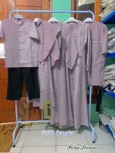 Rauna Sarimbit Keluarga Lebaran 2024 & Fashion Muslim Carine Soft Purple