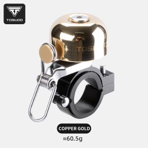TOSUOD Retro Classical Bicycle Bell Clear Loud Sound Steel Copper MTB Mountain Bike Handlebar Ring Horn Safety Cycling Warning A