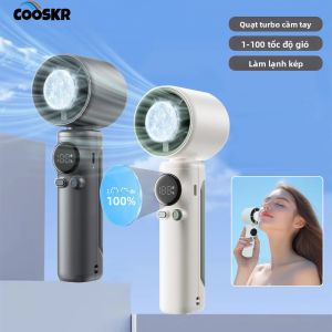 Quạt Turbo Cầm Tay Di Động Quạt Mini Cá Nhân Có Thể Sạc Lại USB Dành Cho Du Lịch Ngoài Trời Gió Tốc Độ Cao Có Kích Thước Bỏ Túi Giấc Ngủ Tự Nhiên Thay Thế Chế Độ Gió