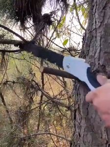 เลื่อยพับ เลื่อยตัดกิ่งไม้ พับได้ 300mm ใบเลื่อยทำจากเหล็กSK5 คมจริง เลื่อยได้ไว ไม่กินแรง