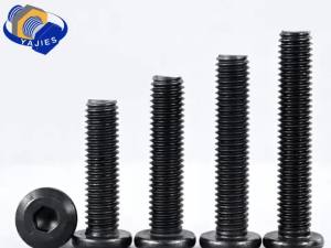 SS A2 Black M4M5M6 Allen Head Screws 304 Stainless Steel Hex Socket Flat Head Bolts for Furniture Woodworking DIY Windows Doors