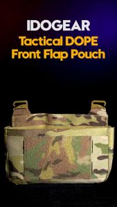 IDOGEAR Tactical DOPE Dump Pouch Tool Storage Pouch Front Panel Hook&loop with Partition Adjustable Camping Hiking Outdoor Sports Bag 3596