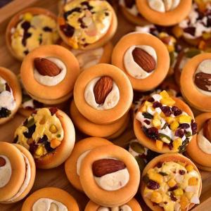 Snack Size Cookies Nutty Hearted Chewy Crispy Treats Satisfying Leisure Nuts Rolled Candy Snacks from Fujian China