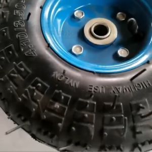 10Inch 350-4 Heavy Duty Push Cart Inflatable Wheel Silent Rubber Trolley Wheel 6204 Kartilya Wheel