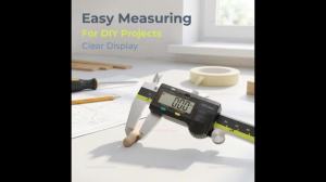 OLOEY | 150mm Electronic Digital Caliper LCD Vernier Gauge Stainless Steel for Precise Measurement and DIY Projects
