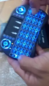 Chuột Bay Kiêm Bàn Phím Không Dây UKB500 i8 Cho Smart Tivi & Android Box (có ánh sáng) có kèm pin sạc lithium hoặc pin 3A