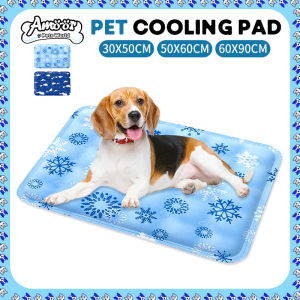 Pet Cooling Pad For Dogs Gel Ice Pad Summer Quick Cooling Sleeping Mat Washable Quick Dry