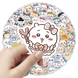 Bandai | 100Pcs Cute Chiikawa Anime Stickers Waterproof Vinyl Decals for Scrapbook Water Cup Phone Case DIY Decor Kids Gift