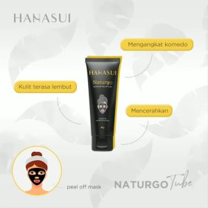 HANASUI Naturgo Peel Off Mask Kemasan TUBE 60gr / Egg White 80gr Halal Original BPOM