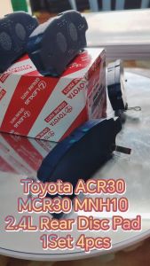 TOYOTA REAR BRAKE PAD FULLY CERAMIC 04466-28030 ESTIMA ACR30 2.4 MCR30 MNH10 4PCS SET