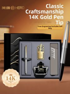 HERO | 14k Gold Nib Classic Full Steel Pen 0.5mm