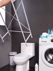 3 Tiers Bathroom Shelves Rack Toilet Cabinet CR Shelf Balcony Washing Machine Storage Organizer