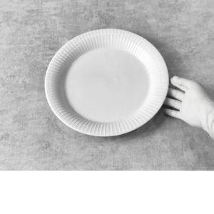 BLANC Piring Makan Keramik HORECA White Stripe 27 cm