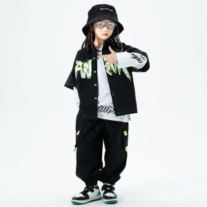 Celana Joger Hijau Tari Jalanan Anak Perempuan dan Laki Laki Celana Kargo  Anak Hiphop Anak Laki-laki Pakaian Jalanan Kostum Jazz Anak-anak