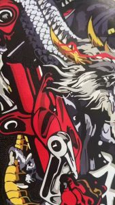 PRAYERFAITH - Tas Serut Pria Motif Hedonity Warna Hitam