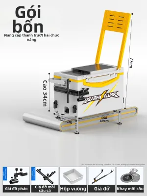 YUZHIYUAN | Hộp Đựng Câu Cá Di Động Mới Có Ghế và Đường Ray Góc