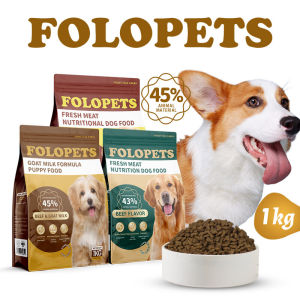 FOLOPETS Adult Dog / Puppy Dry Food Chicken Beef and Goat Milk Flavor 1kg