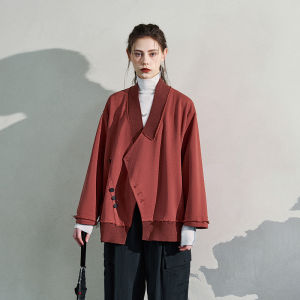 Casual Loose Hanfu Style Knit Short Jacket