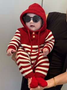 Knitted Hooded Jumpsuit