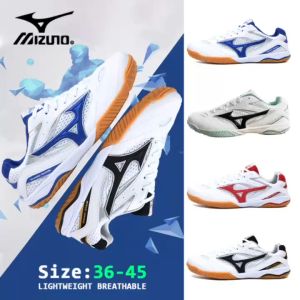 2025 Mizuno FANG PRO Genuine ผู้ชาย Saga น้ำหนักเบารองเท้าแบดมินตัน Breathable Professional รองเท้ากีฬา รองเท้าเทนนิสกลางแจ้งสำหรับผู้ชายรองเท้ากีฬาระบายอากาศลื่นไถลสำหรับผู้หญิงรองเท้าปิงปองในร่มสำหรับผู้หญิง