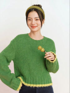 SEIFINI | Candy Color Llama Wool Oversized Sweater