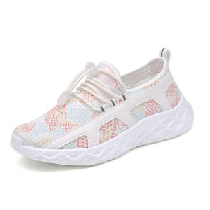 Breathable Mesh Womens Travel Sports Shoes Mom Style Summer Casual Shoes Large Size 42 Maternity Popcorn Bottom Fashionable