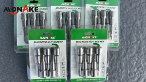 Monake Adapter Hex Socket Magnetic Set 1/4 Inch 1/4" Mata Socket Bor Roofing Magnetic Nut Setter Magnetik Mur Driver