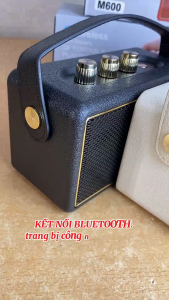 ( LOA XỊN GIÁ RẺ ) Loa Bluetooth M600 Âm Thanh Đỉnh Cao – Thiết Kế Retro Cổ Điển – Độ Bền Cao – Hỗ Trợ Đa Dạng Cổng – Bảo Hành 1 Đổi 1 Uy Tín