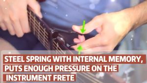 Black Guitar Strap Adjustable with 3 Picks Metal Capo Guitar Ukri Bass Accessories Musical Instrument Accessories