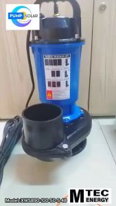 ปั๊มจุ่มโซล่าเซลล์ 890W 48V SOLAR SEWAGE PUMP รุ่น XWS890-100-50-5-48 รองรับการทำงาน 40-48V ท่อออก 4 นิ้ว
