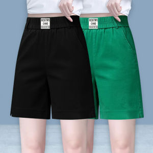 Pure Cotton Five-Quarter Womens Shorts Summer Casual Loose Wide Leg Pants Artistic Lazy Style Commute Korean Version High Waist