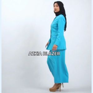 Seragam kerja baju blazer wanita guru paud terbaru kekinian reguler polyester premium import stretch