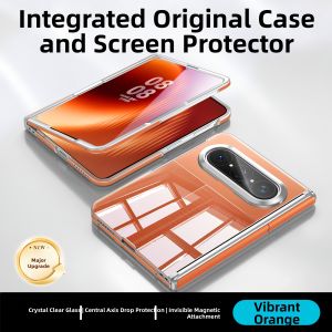 HANNUO | Magnetic Anti-drop Aluminum Silicate Glass Case Cover for Huawei PuraXMax Flip