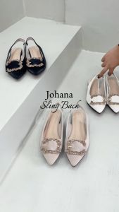 Viditi Johana Sling Back // Sepatu Import Wanita // Lepes // Teplek // Kerja // Kuliah // Kantor // Flat Shoes