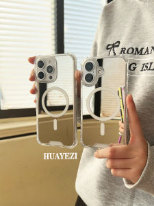 MagSafe Mirror Surface iPhone 17 Phone Case Suitable for Apple 16 New Huawei Mate70Pro Wireless Charging Nova13 Compact Mirror Xiaomi 15 Anti-Fall Hard Case