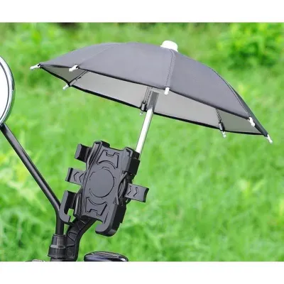 Giá Đỡ - Kẹp Điện Thoại Gắn Xe Máy HT507 có ô dù che mưa che nắng Chống Cướp Cực Chắc Chắn