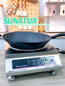 SUNATUR 3500W Induction Cooker Commercial High Power Concave Induction Hob Electric Cooktop With Frying Wok (LC-SY350A)