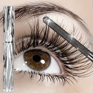 Waterproof Mascara Spiral Brush Mascara Makeup-Sweat-Proof Black Eyelash EnhancerTube Design for Long-Lasting Voluminous Lashes