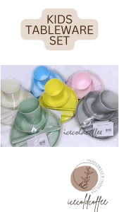 ORIGINAL / AUTHENTIC Pastel Kids /Children/ Toddler/ Baby Tableware Set Cutlery Set 6pcs.