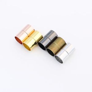 5pcs/lot 3-15mm Strong Magnetic Clasps With Locking Mechanism Fit Leather Cord End Cap DIY Bracelets Connectors Jewelry Making ﻿