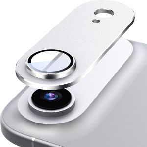 For iPhone Air Camera Lens Protector All-in-one Frosted Strong-Adhesion Metal Frame Tempered Glass Camera Lens Aluminum Alloy