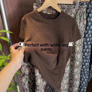 V.C.I | Retro Brown Crewneck Short Sleeve Tee