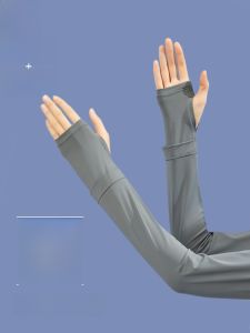 MiiOW | MiiOW Ice Sleeve Sunscreen UV Protection 2024 New Style Mens Ice Silk Arm Cover Summer Cycling Protective Sleeve Womens Model