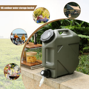 10L Drinking Water Canister Portable Camping Bucket Water Storage Large Capacity with Detachable Faucet No Leakage Camping Equipment