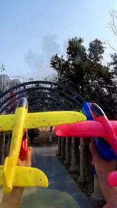 Kids Aircraft Battle Airplane Glider Flight Plastic Toy Flying Gliding Air Outdoor Sports Toys