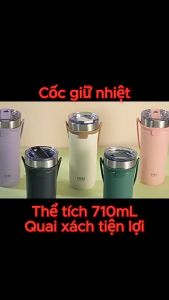 Cốc Giữ Nhiệt Giữ Nóng Lạnh 710ml CTSSTORES chất liệu inox 304 cao cấp