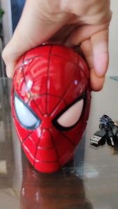 สีแดง Spiderman ลำโพงบลูทูธ ลำโพงไร้สาย สำโพงโมเดล ลำโพง บลูทูธ โมเดล ฟิคเกอร์ MP3 ซูปเปอร์ฮีโร่ มาร์เวล สไปรเดอร์