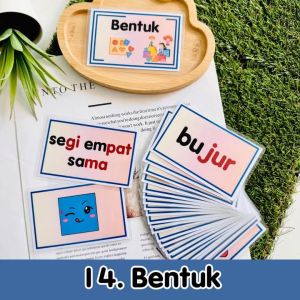 【马来文闪卡•Melayu Flashcards】国文识字卡 Kad Imbas｜适合4-8岁｜幼儿园学习 Preschool Learning