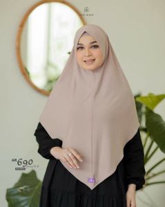 Jilbab hijab kerudung bergo krudung wanita dewasa jersey instan terbaru new terlaris terkini modern kekinian murah viral 2022 Arrafi AR  690 adem mudah di bentuk cantik pet antem bahan stella premium cantik bayar di tempat COD gratis ongkir