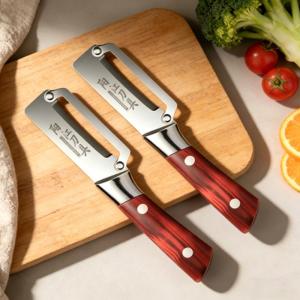 SUSU 1pc Stainless Steel Peeler With Plastic Handle For Peeling And Slicing Fruits Vegetables Kitchen Cooking Accessory
